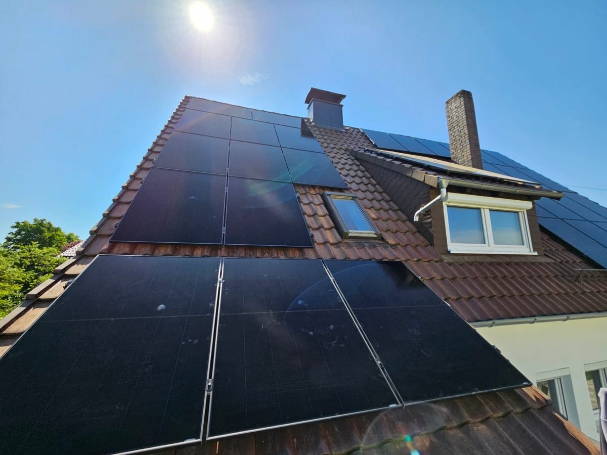 PV-Anlage auf Einfamilienhaus