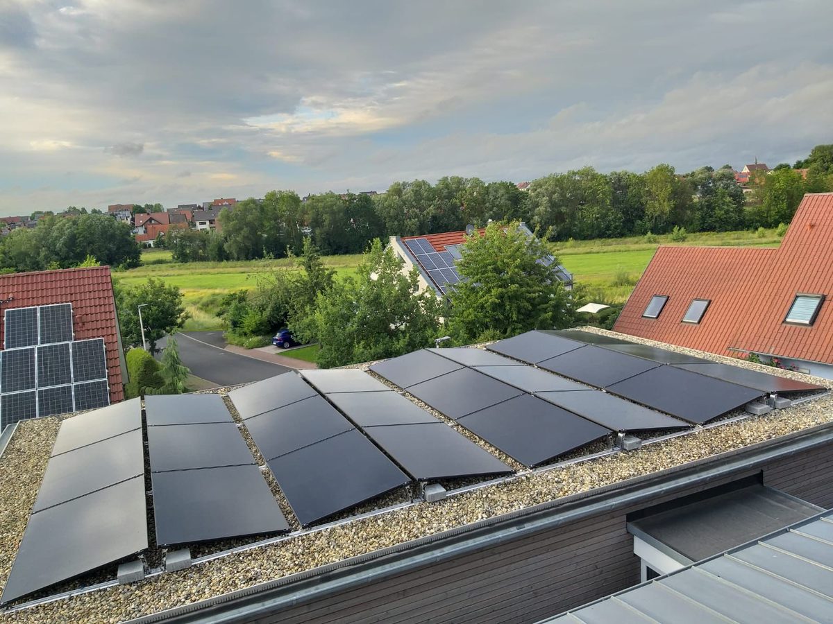 Solarmodule auf Satteldach