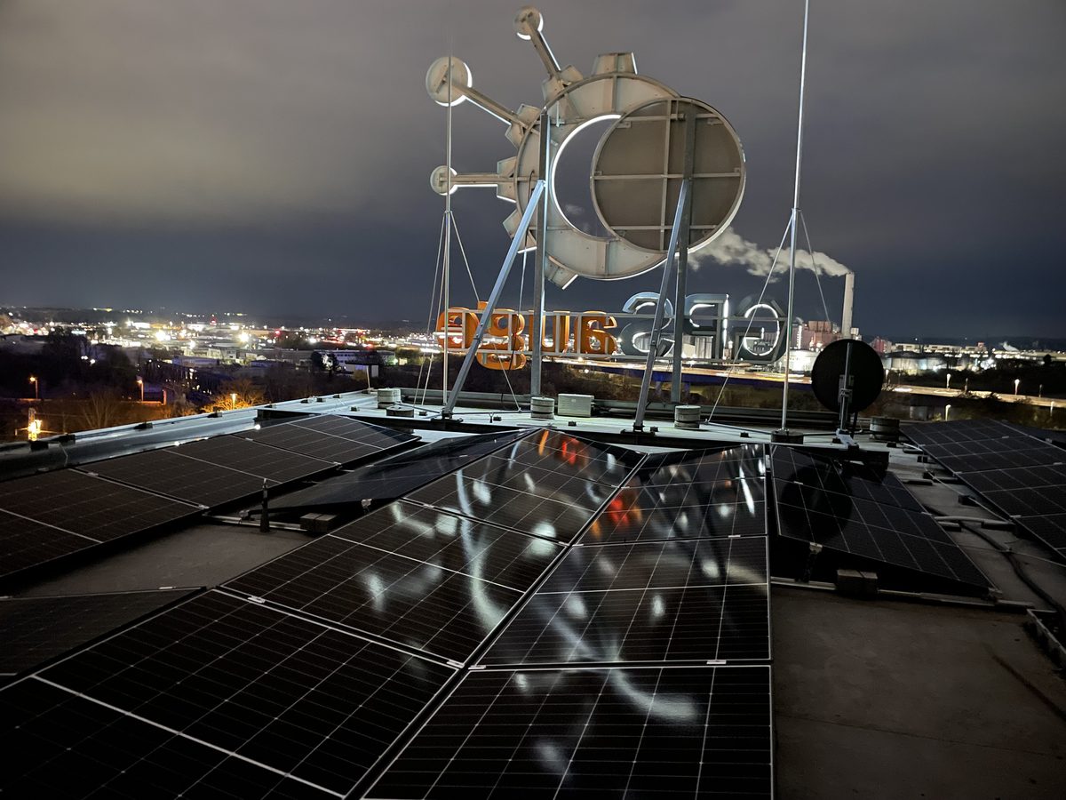 PV-Module auf Gewerbedach