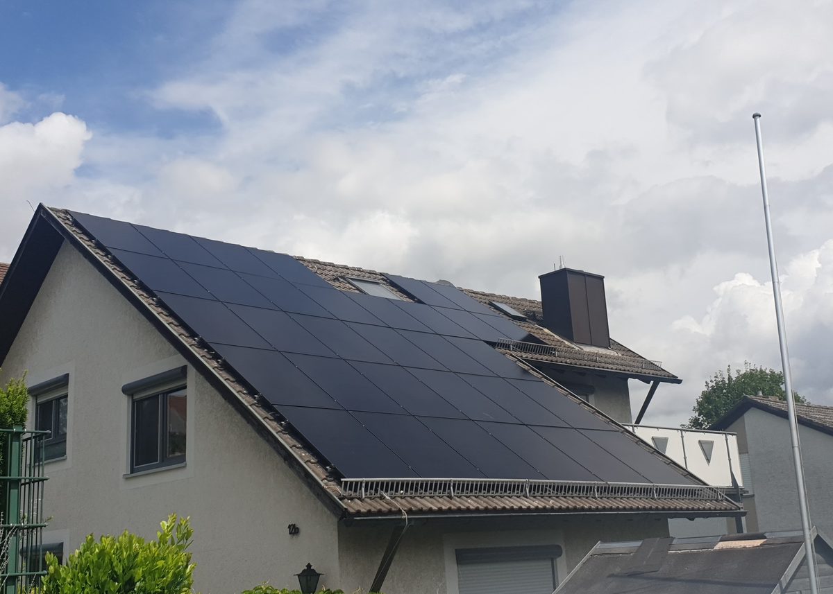 Solaranlage Vogelperspektive