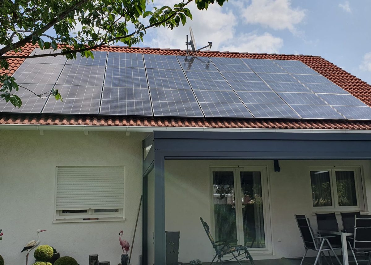 PV-Anlage Flachdach gewerblich